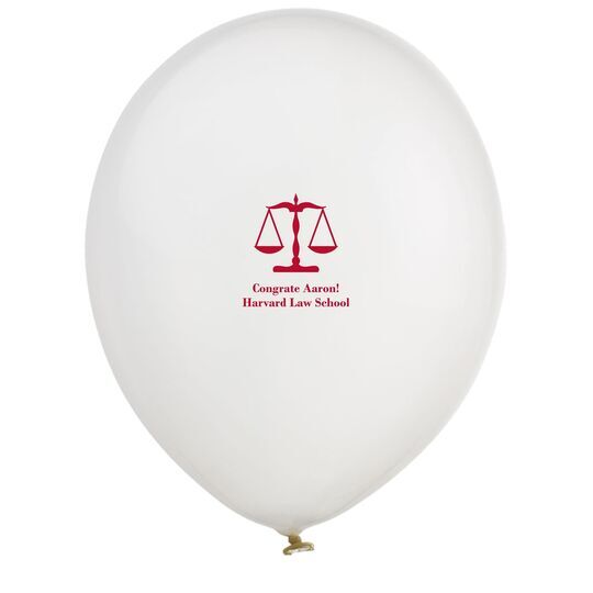Scales of Justice Latex Balloons